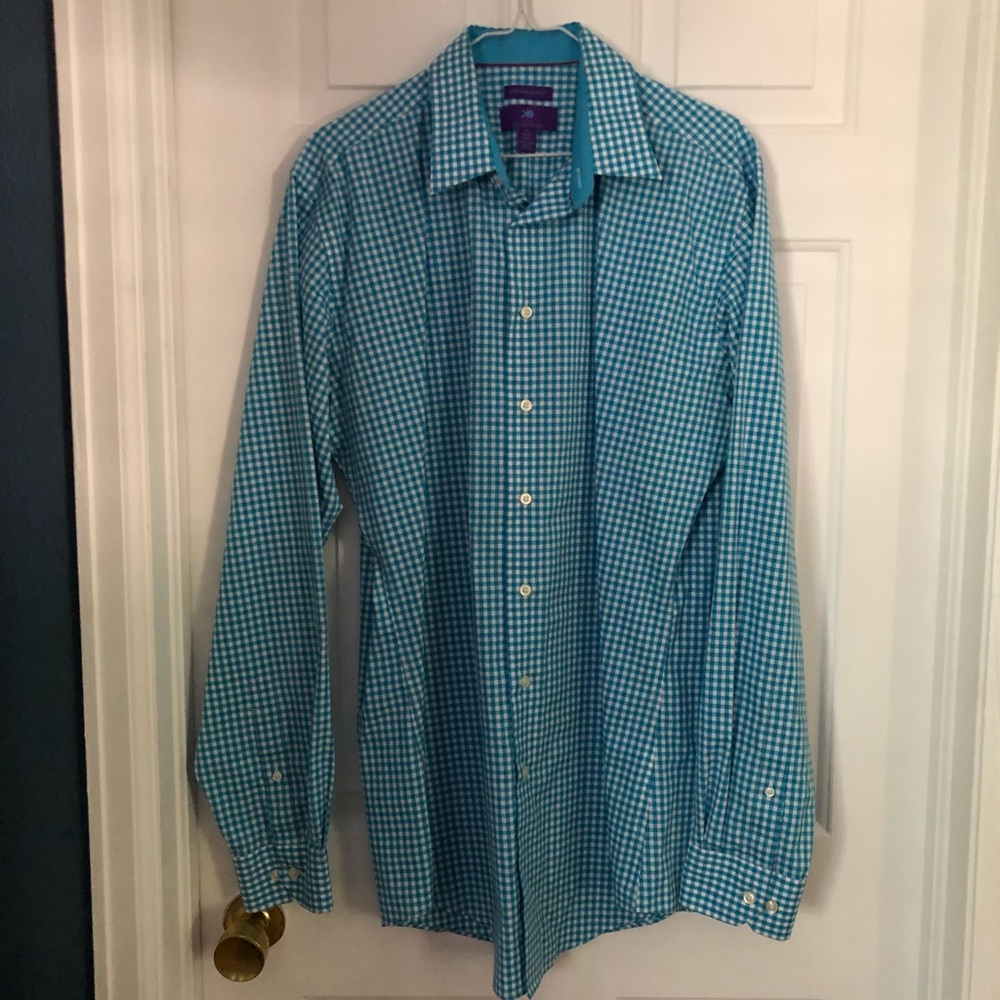 16 36-37 Tall Egapa Non Iron Slim Fit Dress Shirt